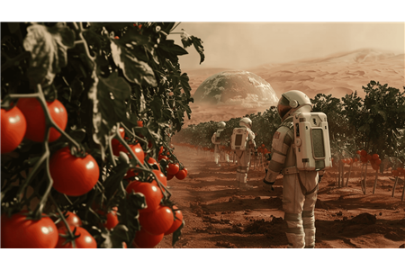 پرورش گیاه در فضا