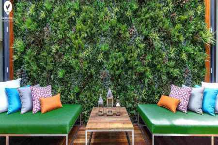 نور دیوار سبز