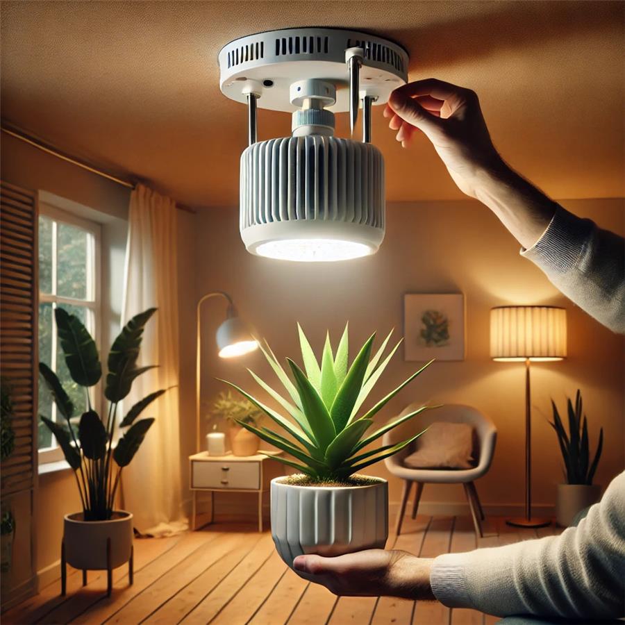 نحوه نصب و استفاده از لامپ رشد گیاه