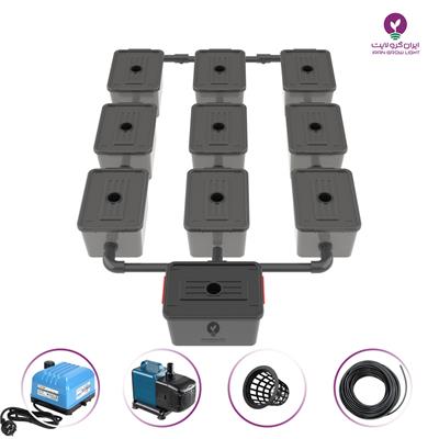 پکیج RDWC هیدروپونیک 9 POT