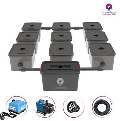 پکیج RDWC هیدروپونیک 9 POT