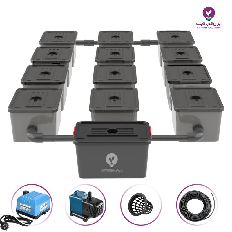 پکیج RDWC هیدروپونیک 12 POT